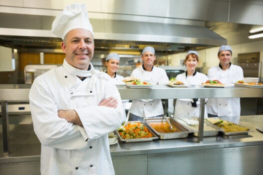 Ansatte i cateringfirma